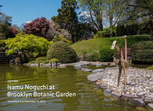Isanu Noguchi at The Brooklyn Botanical Garden
