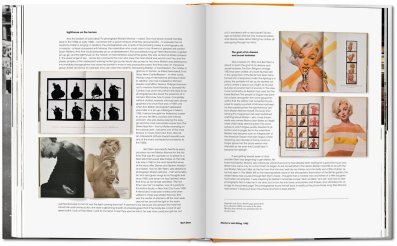 A spread from the book of photographer Bert Stern's images of Marilyn Monroe.