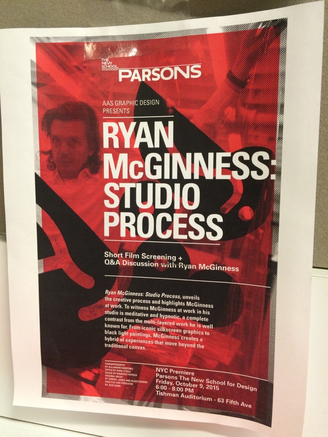 Ryan McGinness Event Poster